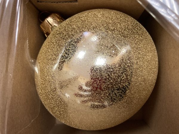 Шар елочный стекл. 8 см, [111]